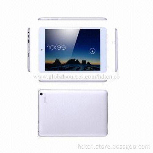 7.85-inch tablet PCs, MTK8312 dual-core 1.2G, 0.3MP front, 2.0MP rear camera with flash